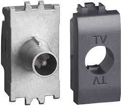 Bticino TV Antenna Socket Aerial in Gray color L4202P14N