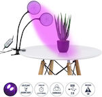 GloboStar Schreibtisch Wachstumslicht Full Spectrum mit LED und Leistung 10W B10xT30xH36cm.