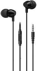 Usams SJ594 In-ear Handsfree με Βύσμα 3.5mm Μαύρο