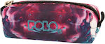 Polo Fabric Pencil Case Art with 1 Compartment Magenta