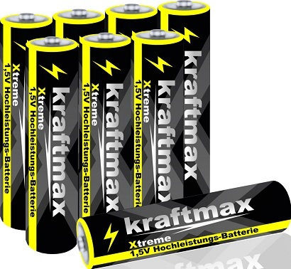 Kraftmax Baterii Alcaline AAA 1.5V 8buc 676187
