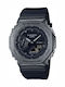 Casio G-Shock Αναλογικό/Ψηφιακό Ανδρικό Ρολόι 44.4mm Χρονογράφος Μπαταρίας με Μαύρο Καουτσούκ Λουράκι