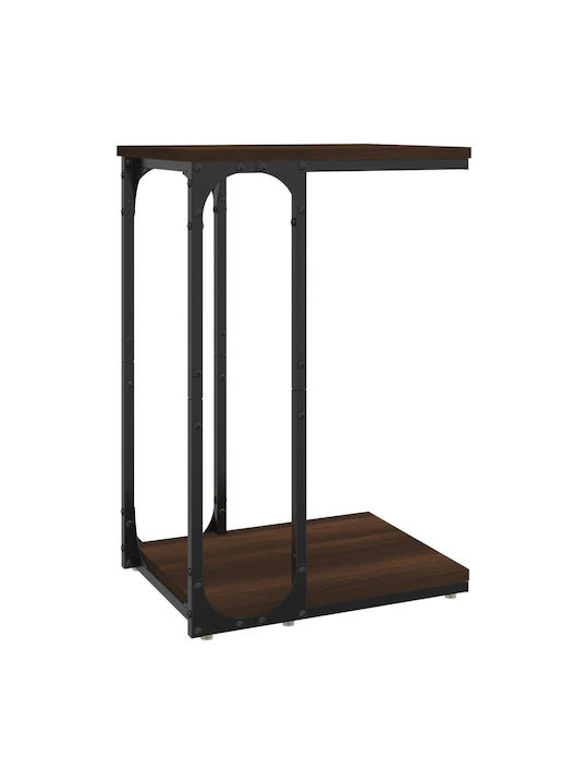 Rectangular Wooden Side Table Walnut L40xW30xH60cm