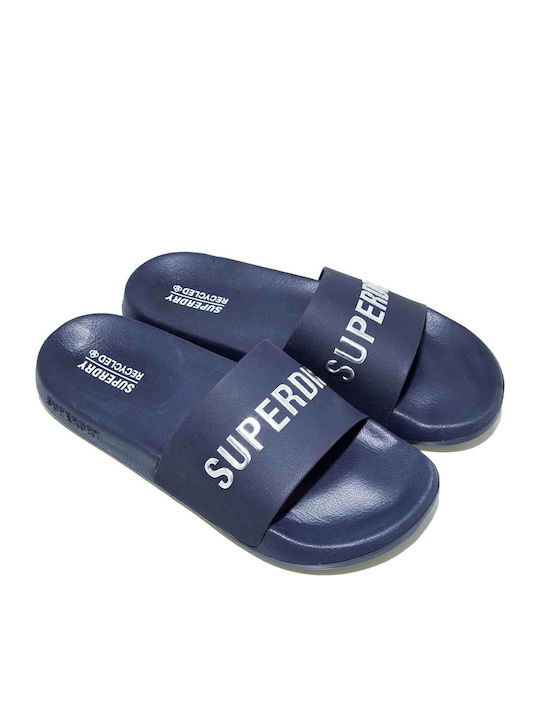 Superdry Ανδρικά Slides Μπλε