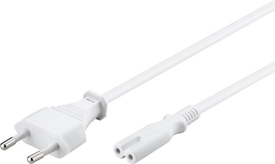 Goobay IEC C7 - Euro Cable 1.5m Λευκό 51326