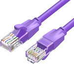 Vention U/UTP Cat.6 Καλώδιο Δικτύου Ethernet 1m Μωβ