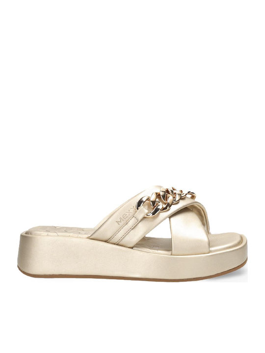 Mexx Lexi Δερμάτινα Γυναικεία Σανδάλια Flatform...
