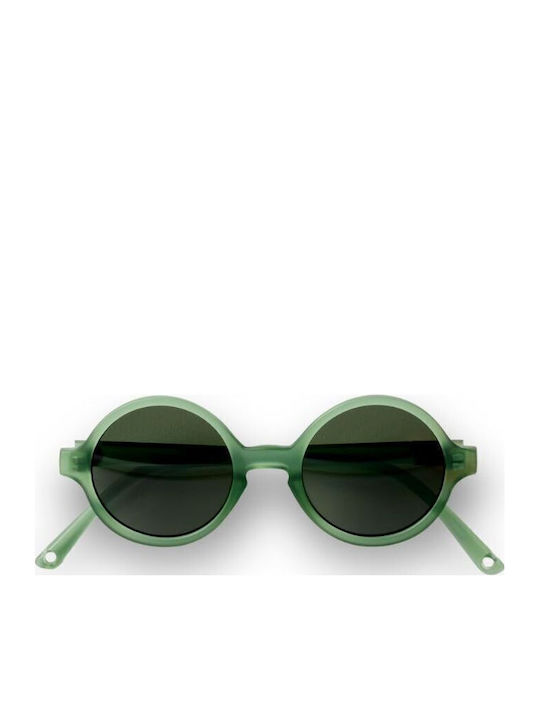 KiETLA Στρογγυλά Παιδικά Γυαλιά Ηλίου Bottle Green για 4-6 Ετών