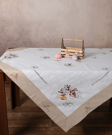 Silk Fashion 3425 Easter Tablecloth Beige 140x180cm