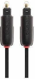 TechLink Optical Audio Cable TOS male - TOS male Μαύρο 1m (46149)