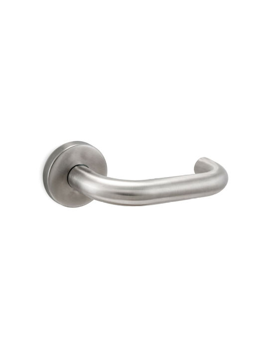 Conset Lever Middle Door C1335 with Rosette Nickel