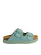 Noelle Leather Women's Anatomic Turquoise Sandals