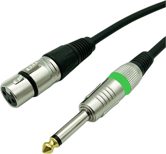 Bridge Cable Cable XLR female - 6.3mm male Μαύρο 5m (30520A)