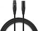 Warm Audio Cable XLR male - XLR female Μαύρο 3m (PREM-XLR-10)