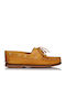 Men's Leather Boat Shoes Yellow