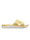 Clarks Glide Bay2 Women's Flat Sandals in Yellow Color