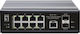 Level One IGP-1061 Управление на L2 PoE++ Switch с 8 Портове Ethernet и 2 SFP Портове