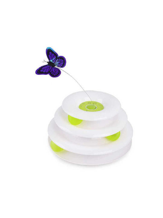 All For Paws Butterfly Usb Παιχνίδι Γάτας Interactive Tower with Butterfly USB 25x25x8cm