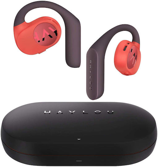 Haylou PurFree Buds Bluetooth-Freisprecheinrichtung Kopfhörer mit Schweißresistenz und Ladeetui Orange