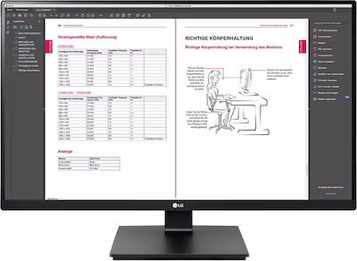 LG 27BN65QP-B IPS HDR Monitor 27" QHD 2560x1440 cu Timp de Răspuns 5ms GTG