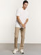 Men's Jeans Pants Elastic with Regular Straight Fit Beige