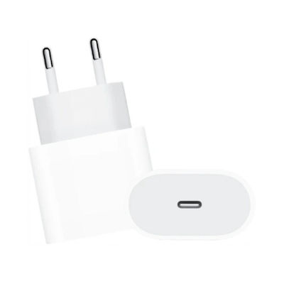 Charger Without Cable with USB-C Port 20W Whites