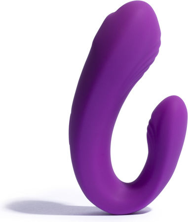 Platanomelon Tango Stimulation for Couples Mini Διπλός Δονητής 10cm Μωβ