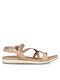 Parex Damen Flache Sandalen Nude