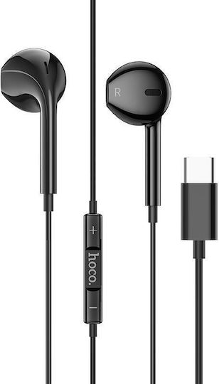 Hoco In-ear Handsfree with USB-C Connector Black