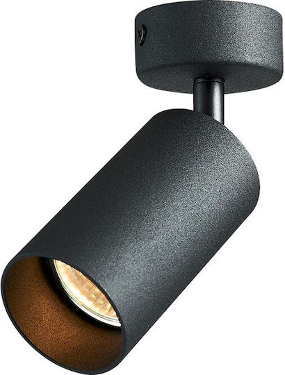 Geyer Single Spot with Socket GU10 in Black Color
