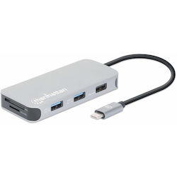 Manhattan USB-C Docking Station με HDMI 4K Ethernet (130615) Manhattan USB-C Docking Station με HDMI 4K Ethernet (130615)