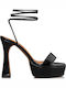 Din piele Sandale Negre