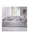 Teoran Bergamo Three-Seater Sofa Throw 180x300cm Light Blue