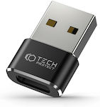 Tech-Protect Ultraboost Convertor USB-A masculin în USB-C feminin