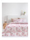 Palamaiki Sheet Sets King Size 265x260cm. FL6185 Pink 4pcs