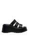 Windsor Smith Women's Leather Platform Wedge Sandals Black