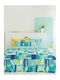 Palamaiki Sheet Sets King Size 265x260cm. FL6188 Turquoise 4pcs