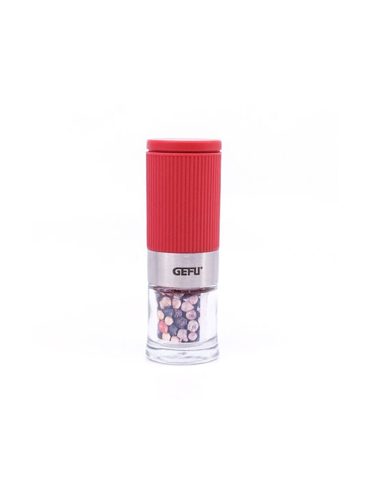 Gefu Set Manual Râșnițe Condimente din Plastic în Culoare Roșu 9.2cm 1buc