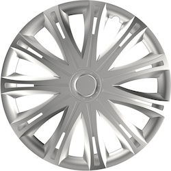 AMiO Car Hubcap Set Hubcap Spark 14" 1pc Silver