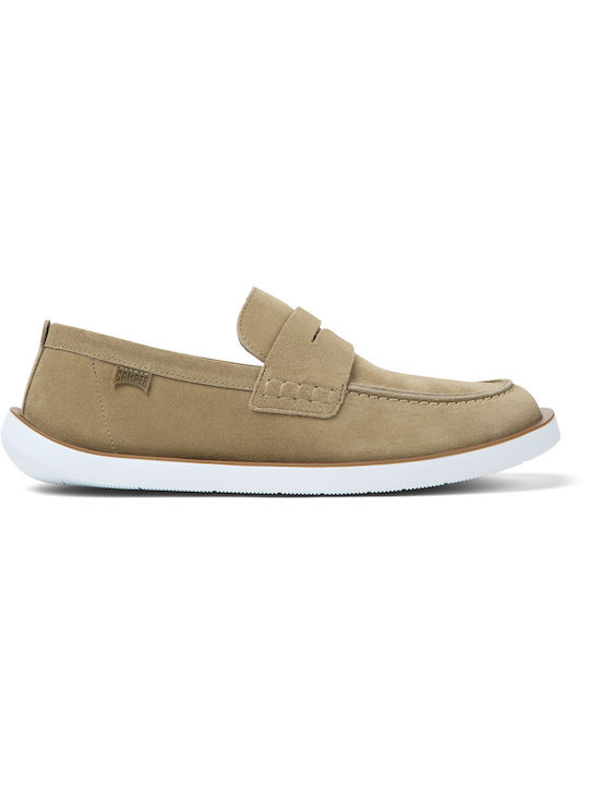 Camper Wagon Men's Suede Boat Shoes Beige K100889-002