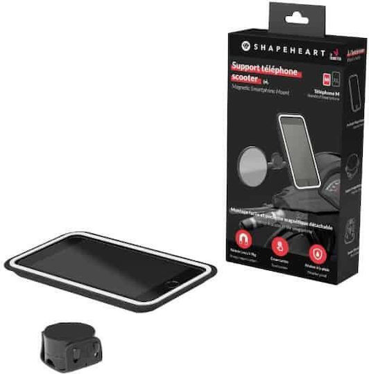 Shapeheart Mount Phone Motorcycle with Case for Steering Wheel and Magnetic Base for Scooter 2XL