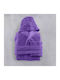 Rythmos Kids Hooded Bathrobe Twist Purple