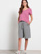 Women's Sporty Bermuda Shorts Gray