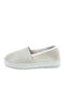 Lederne Damen Espadrilles in Beige Farbe