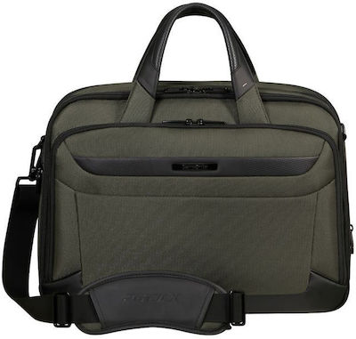 Samsonite Pro-DLX 6 Tasche Schulter / Handheld für Laptop 15.6" in Grün Farbe