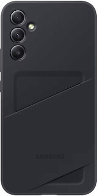 Samsung Card Slot Cover Coperta din spate Silicon Negru (Galaxy A34) EF-OA346TBEGWW