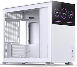 Jonsbo D31 Mesh Screen Mini Tower Κουτί Υπολογιστή με Πλαϊνό Παράθυρο Λευκό