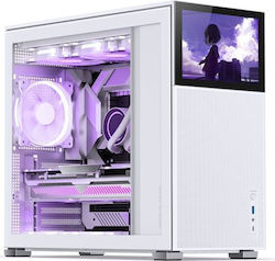 Jonsbo D41 MESH Screen Midi Tower Κουτί Υπολογιστή με Πλαϊνό Παράθυρο Λευκό