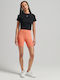 Superdry Women's Bike Training Legging High Waisted Orange