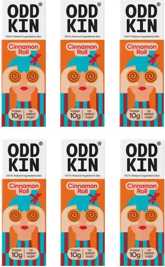 Oddkin Барове с 25% протеин и вкус на канелено руло 6x50 г
